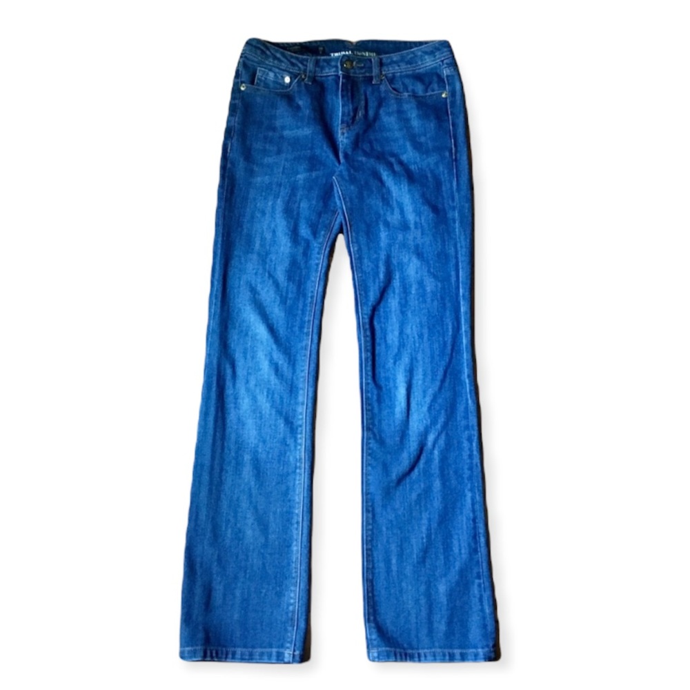 3/$20 TRIBAL DENIME Straight Leg Curvy Fit Denim Jeans Camille Size 26